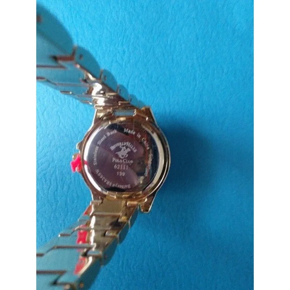 New without box Women's Beverly Hills Polo Club Gold Tone Watch with Crystals